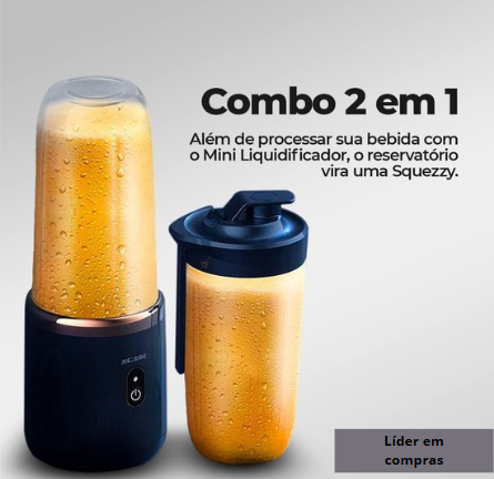 Liquidificador Portátil de Suco e Suplementos - Beba seu Whey Protein e sua Batida